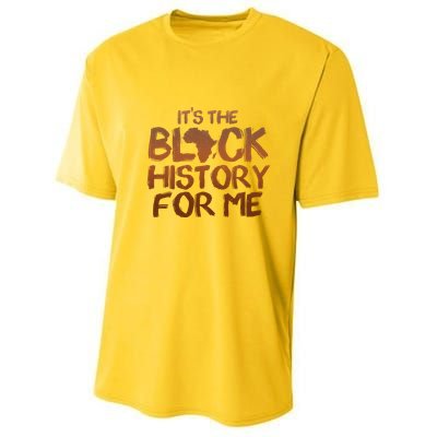 It's The Black History For Me Youth Performance Sprint T-Shirt
