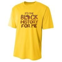 It's The Black History For Me Youth Performance Sprint T-Shirt