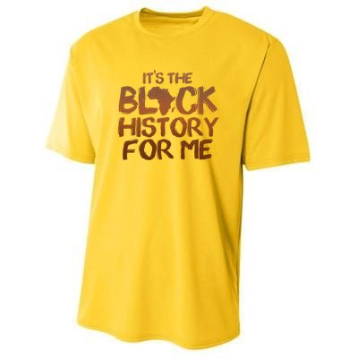 It's The Black History For Me Youth Performance Sprint T-Shirt