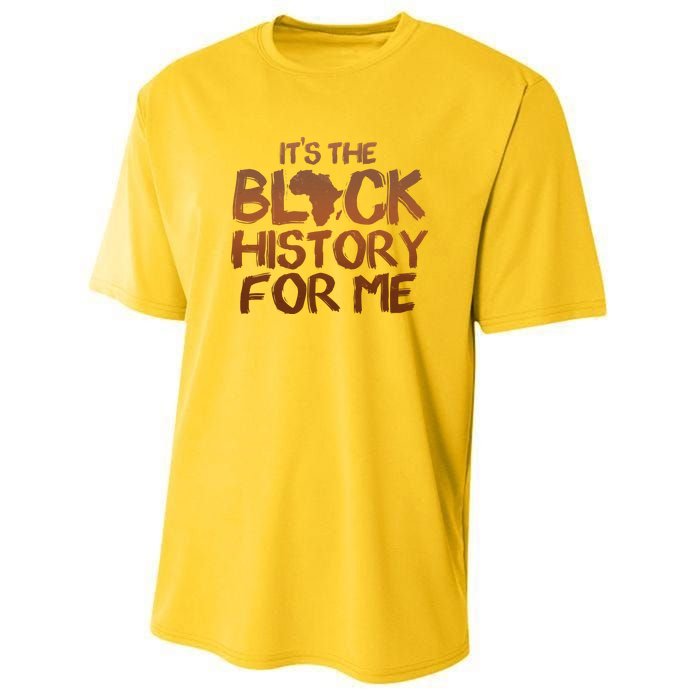 It's The Black History For Me Youth Performance Sprint T-Shirt