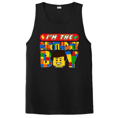 Im The Birthday Boy Building Brick Family Matching PosiCharge Competitor Tank