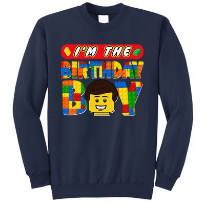 Im The Birthday Boy Building Brick Family Matching Sweatshirt