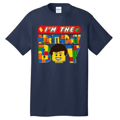 Im The Birthday Boy Building Brick Family Matching Tall T-Shirt