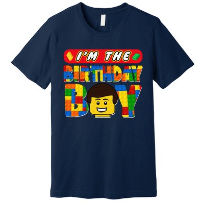 Im The Birthday Boy Building Brick Family Matching Premium T-Shirt