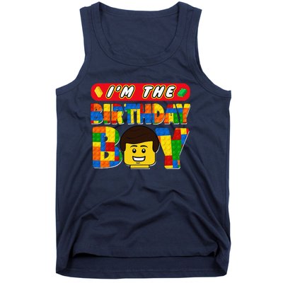 Im The Birthday Boy Building Brick Family Matching Tank Top