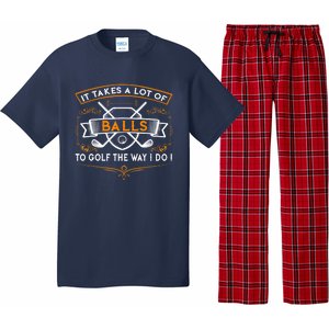 It Takes Balls Xmas Gift Idea For Golfers Gift Funny Golf Pajama Set