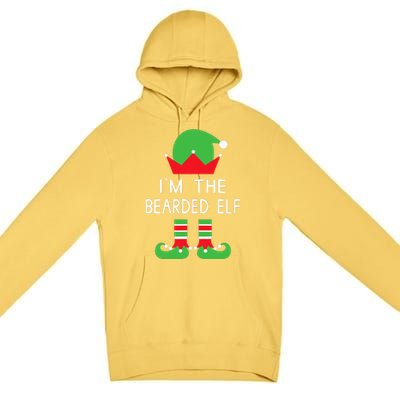 Im The Bearded Elf Funny Christmas Premium Pullover Hoodie