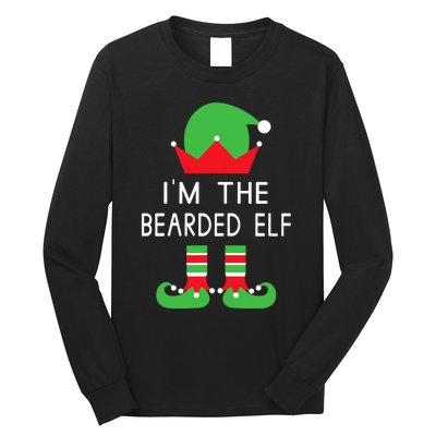 Im The Bearded Elf Funny Christmas Long Sleeve Shirt