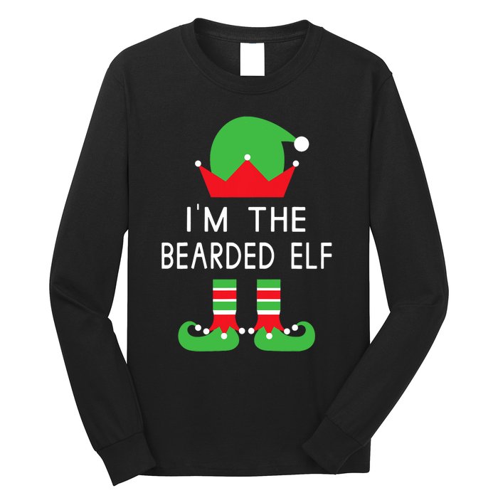 Im The Bearded Elf Funny Christmas Long Sleeve Shirt