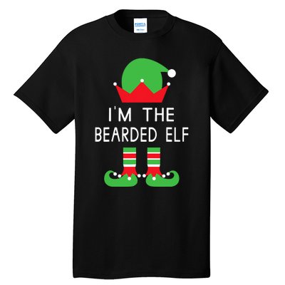 Im The Bearded Elf Funny Christmas Tall T-Shirt