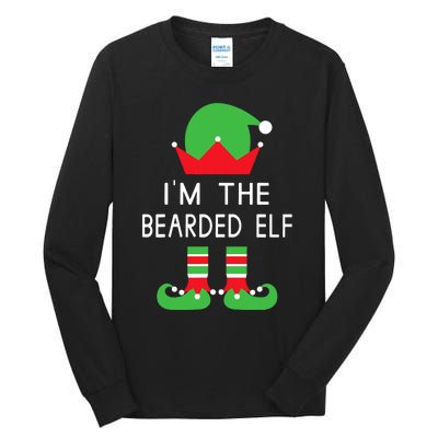 Im The Bearded Elf Funny Christmas Tall Long Sleeve T-Shirt