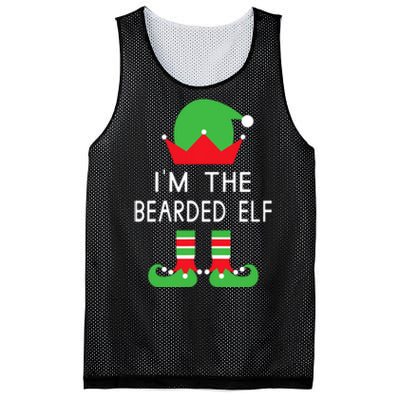 Im The Bearded Elf Funny Christmas Mesh Reversible Basketball Jersey Tank