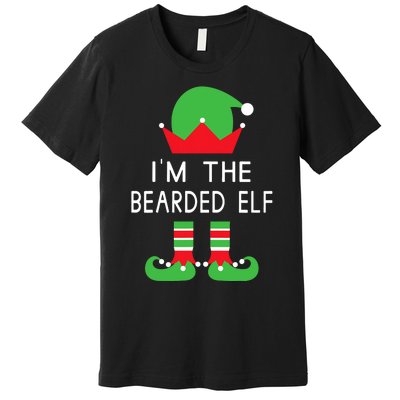 Im The Bearded Elf Funny Christmas Premium T-Shirt