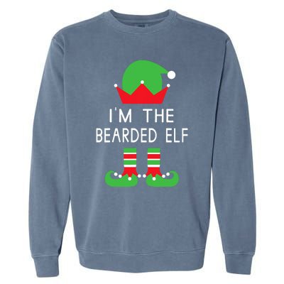 Im The Bearded Elf Funny Christmas Garment-Dyed Sweatshirt