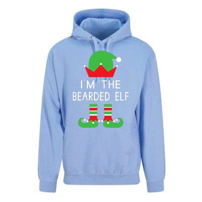 Im The Bearded Elf Funny Christmas Unisex Surf Hoodie