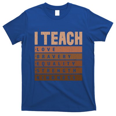I Teach Black History Celebrate Black History Juneteenth Great Gift T-Shirt