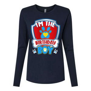 Im The Birthday Boy Dog Paw Family Matching Womens Cotton Relaxed Long Sleeve T-Shirt