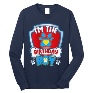 Im The Birthday Boy Dog Paw Family Matching Long Sleeve Shirt