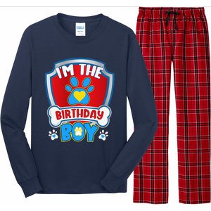 Im The Birthday Boy Dog Paw Family Matching Long Sleeve Pajama Set