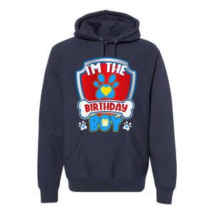 Im The Birthday Boy Dog Paw Family Matching Premium Hoodie