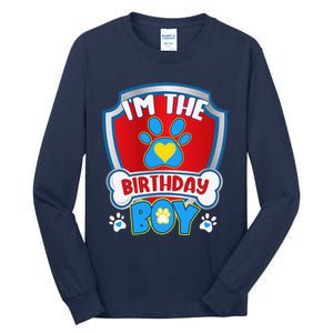 Im The Birthday Boy Dog Paw Family Matching Tall Long Sleeve T-Shirt