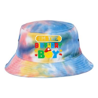 Im The Birthday Boy Game Gaming Family Matching Tie Dye Newport Bucket Hat