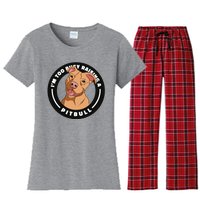 I'm Too Busy Raising A Pitbull Women's Flannel Pajama Set