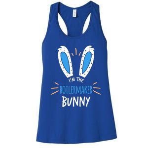 I'm The Boilermaker Bunny Ears Welder Easter Sunday Gift Women's Racerback Tank