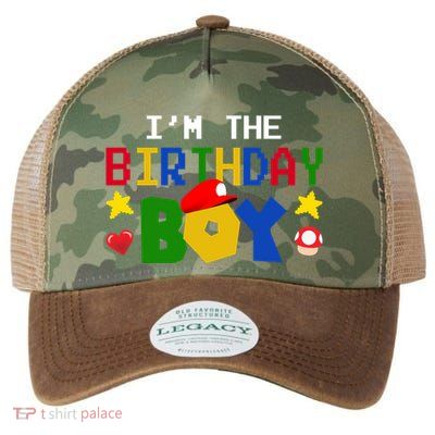 Im The Birthday Boy Game Gaming Gift Legacy Tie Dye Trucker Hat