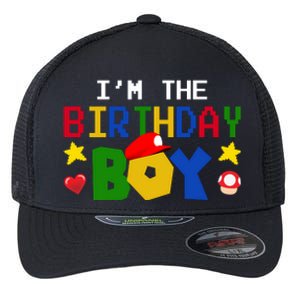 Im The Birthday Boy Game Gaming Gift Flexfit Unipanel Trucker Cap