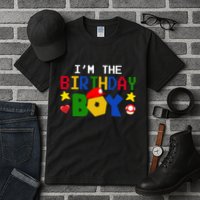 Im The Birthday Boy Game Gaming Gift Tall T-Shirt