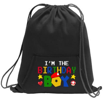 Im The Birthday Boy Game Gaming Gift Sweatshirt Cinch Pack Bag