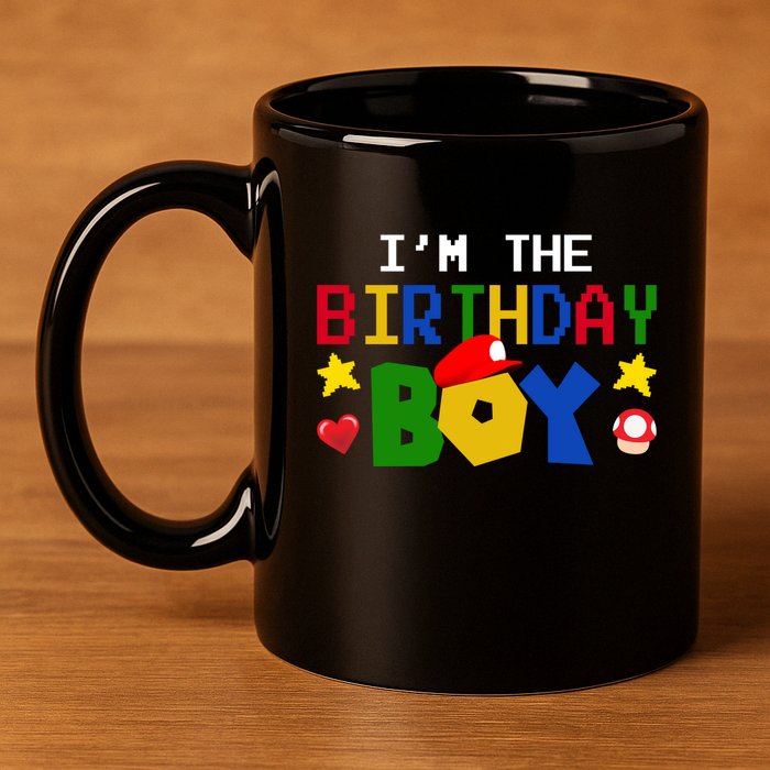 Im The Birthday Boy Game Gaming Gift 11oz C Handle Ceramic Mug