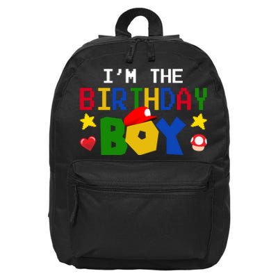 Im The Birthday Boy Game Gaming Gift 16 in Basic Backpack