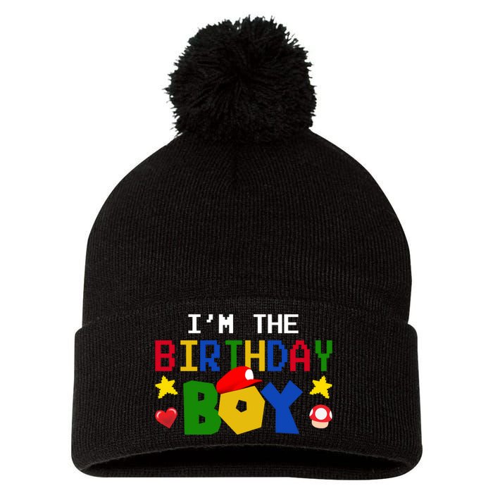 Im The Birthday Boy Game Gaming Gift Pom Pom 12in Knit Beanie