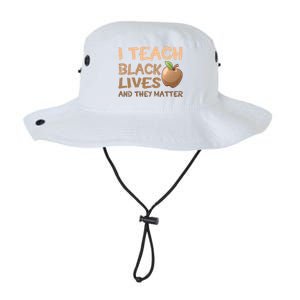 I Teach Black Lives And They Matter African Melanin Teacher Gift Legacy Cool Fit Booney Bucket Hat