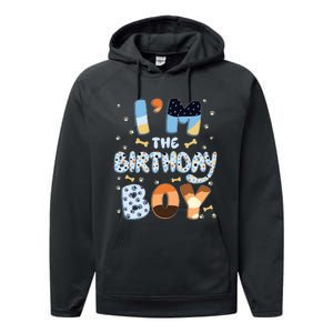 Im The Birthday Boy Dog Family Party Decorations Performance Fleece Hoodie