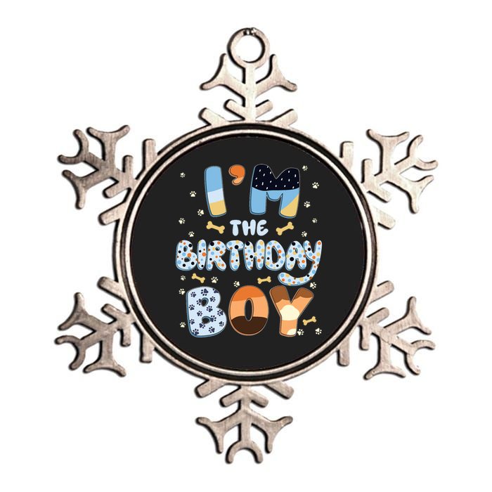 Im The Birthday Boy Dog Family Party Decorations Metallic Star Ornament