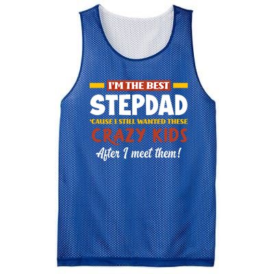 Im The Best Stepdad Father In Law Funny Stepgiftfather Gift Mesh Reversible Basketball Jersey Tank