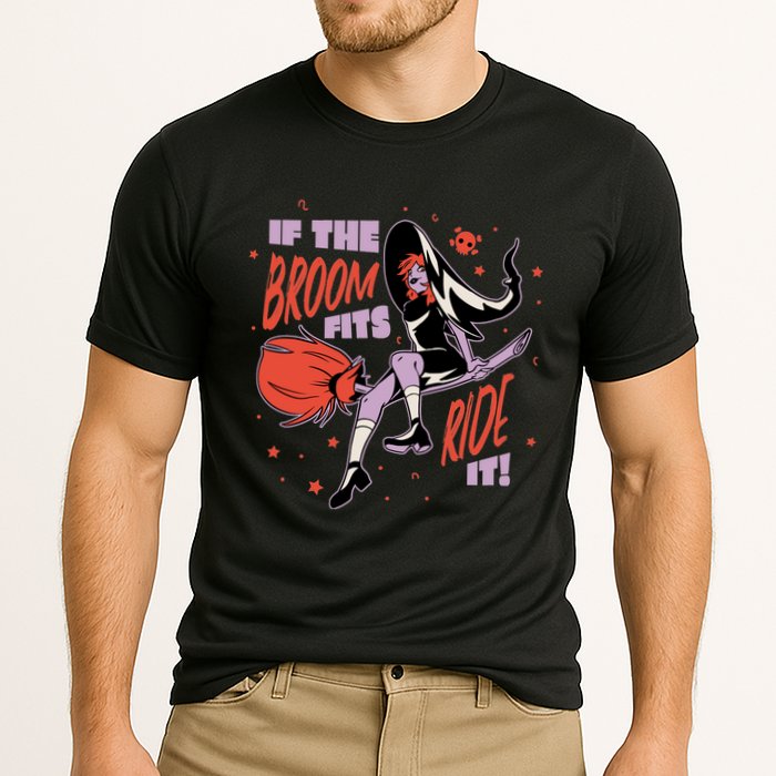 If The Boom Fits Ride It Halloween Witch Performance Shirt