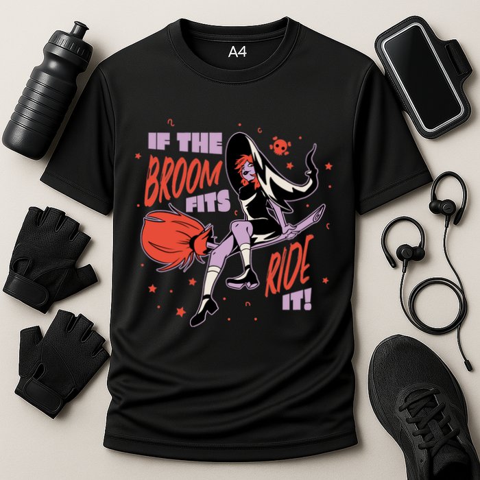 If The Boom Fits Ride It Halloween Witch Performance Shirt