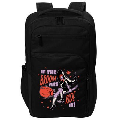 If The Boom Fits Ride It Halloween Witch Impact Tech Backpack