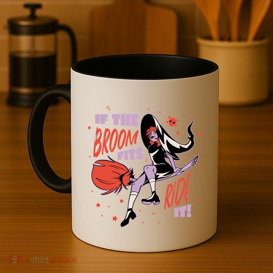 If The Boom Fits Ride It Halloween Witch Mug
