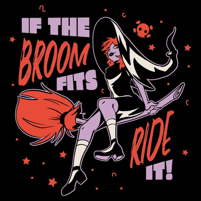If The Boom Fits Ride It Halloween Witch Flatbill Hat