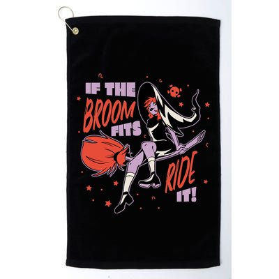 If The Boom Fits Ride It Halloween Witch Golf Towel