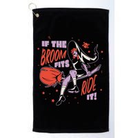 If The Boom Fits Ride It Halloween Witch Golf Towel