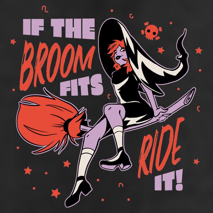 If The Boom Fits Ride It Halloween Witch Golf Towel