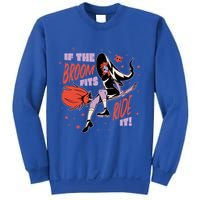 If The Boom Fits Ride It Halloween Witch Sweatshirt