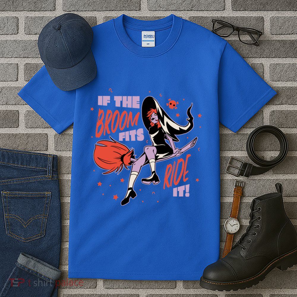If The Boom Fits Ride It Halloween Witch Tall T-Shirt