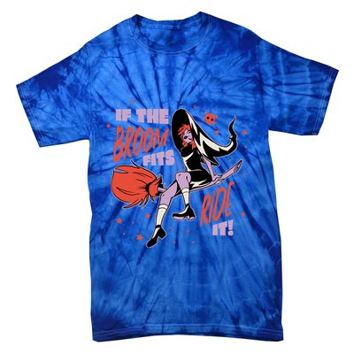 If The Boom Fits Ride It Halloween Witch Tie-Dye T-Shirt